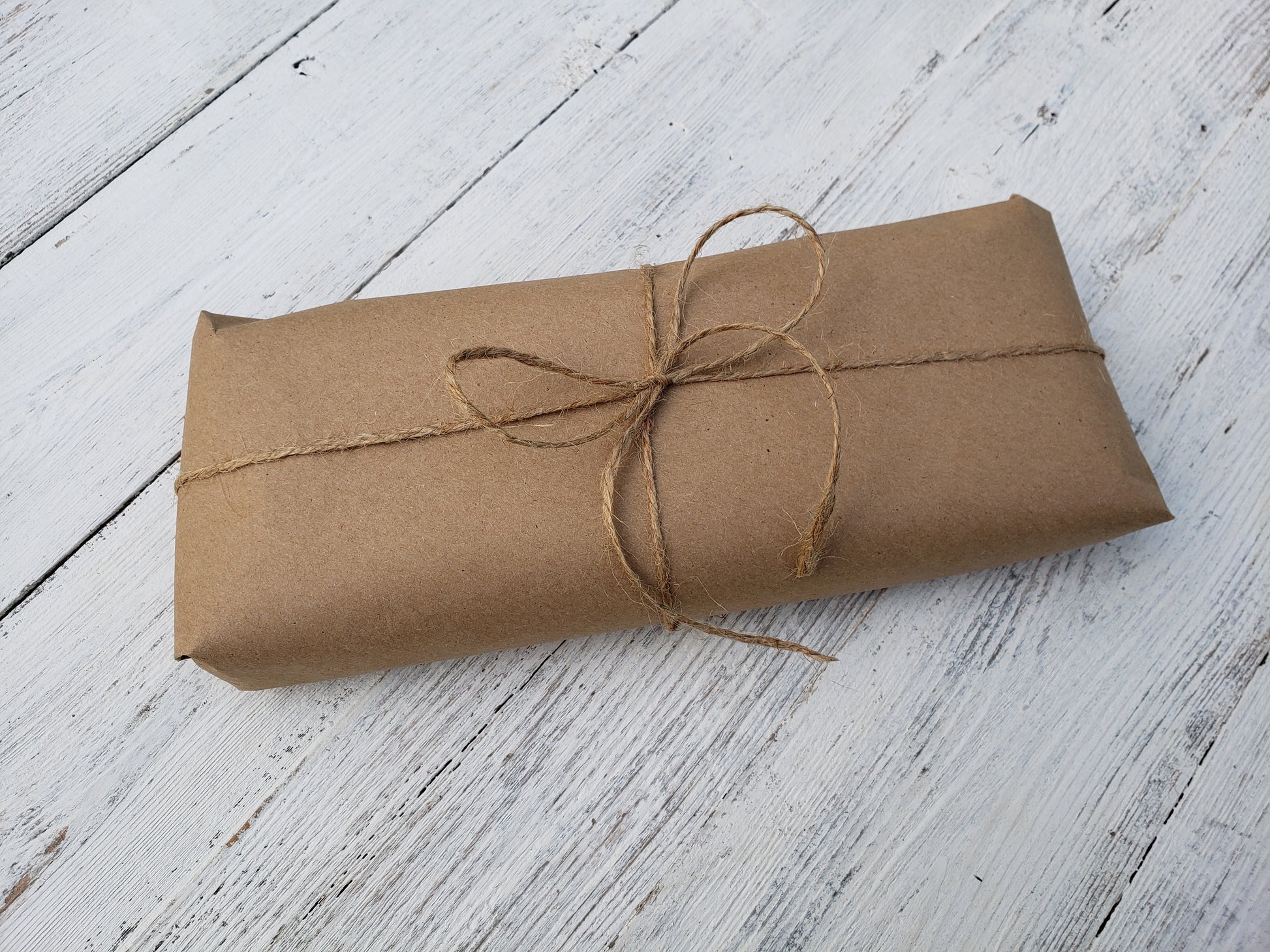 craft paper gift wrap with twine