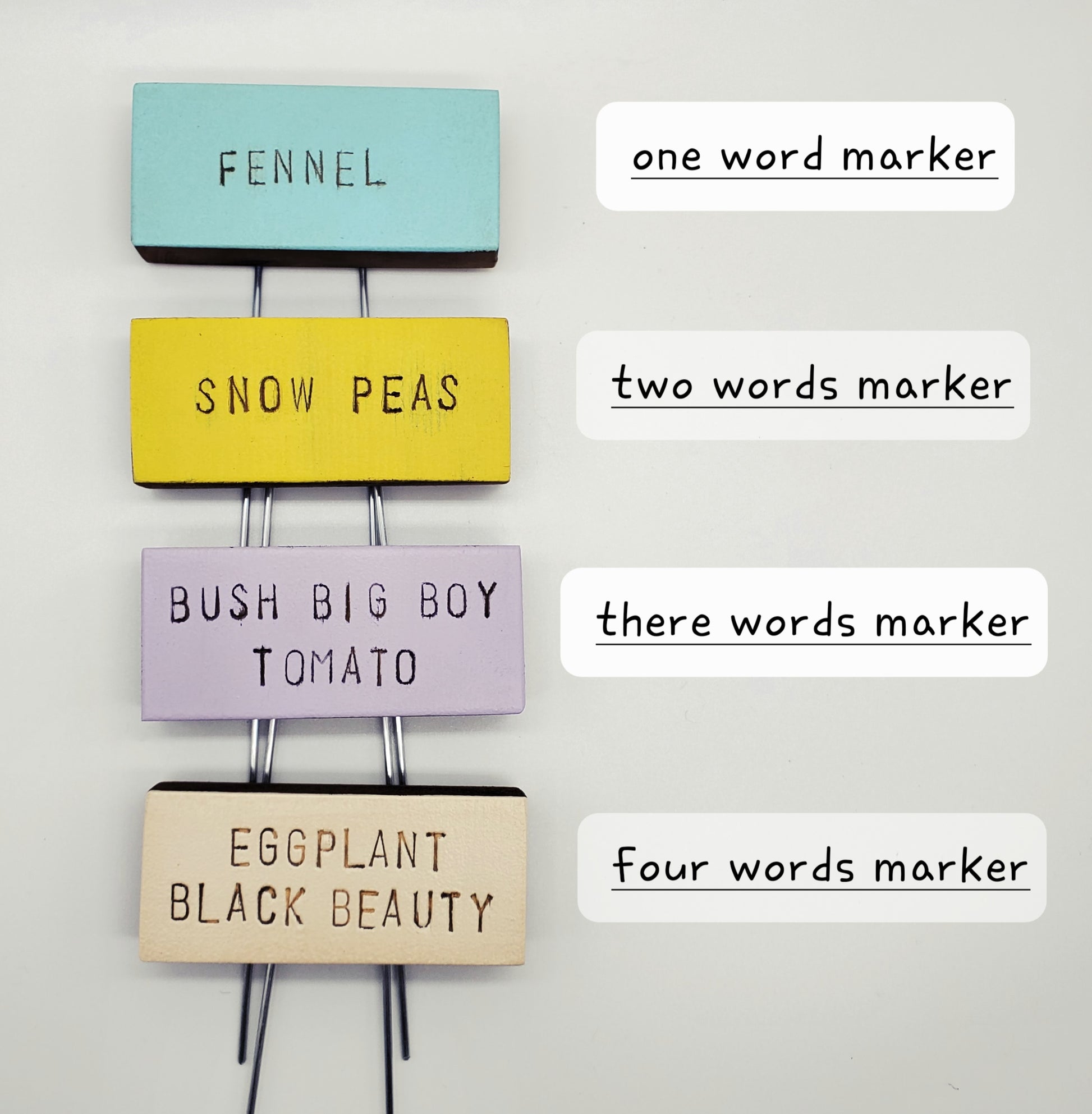 rustic plant marker examples