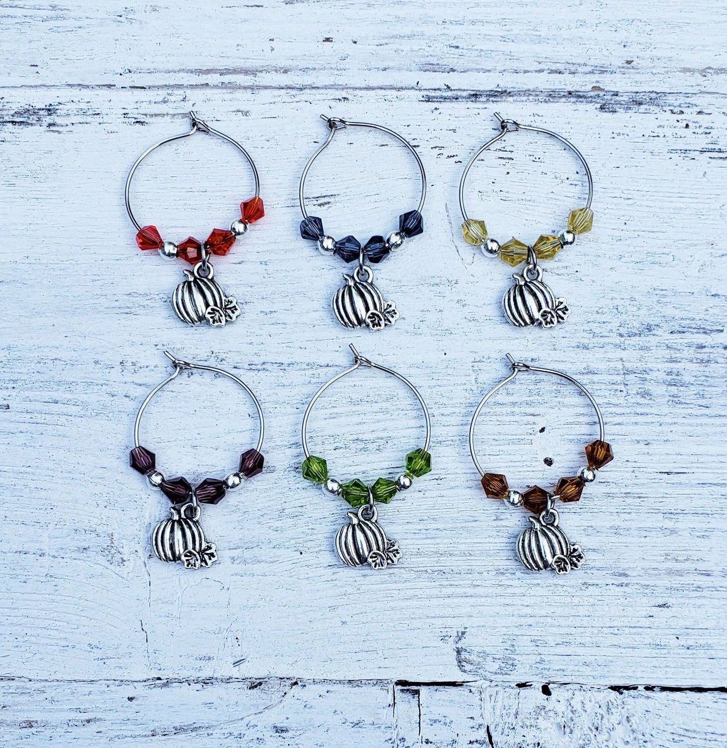 Fall Wine Glass Charms