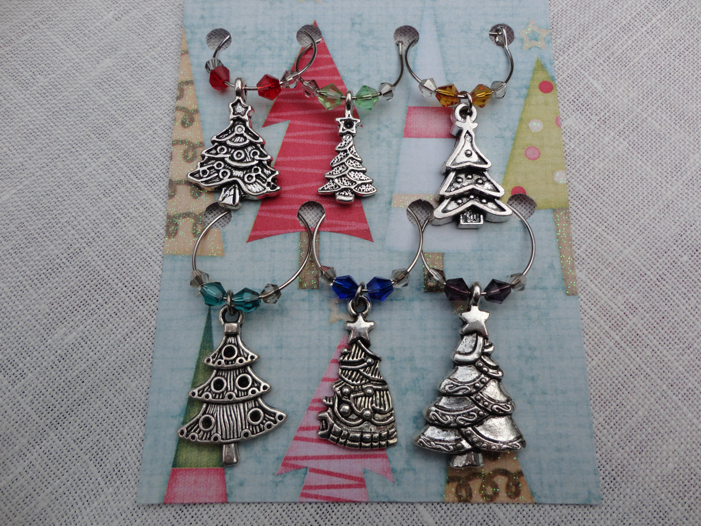 Christmas Wine Glass Charms